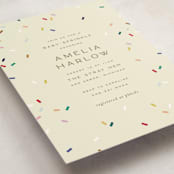 "tiny bold sprinkles" - Baby Shower Invitations in Cream by Ellen Schlegelmilch - Detail