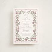 "Baby in Bloom." - Baby Shower Invitations in Heather by Jenna Holcomb - Front
