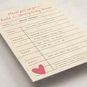 "Build a Library" - Baby Shower Invitations in Peony by Ilene Guy - Detail