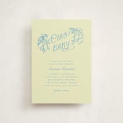 "Ciao Baby" - Baby Shower Invitations in Lemonade by Pati Cascino - Front