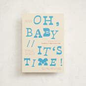 "Oh Baby It's Time" - Baby Shower Invitations in Blueberry by Kartika Paramita - Front