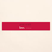 "Simple Things" - Holiday Belly Bands in Cardinal by Annie Clark - Front