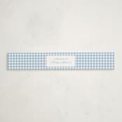 "Painted Bow" - Baby Shower Belly Bands in Sky by Teju Reval - Front