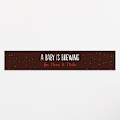"Baby Brewing" - Baby Shower Belly Bands in Grain by Erica Krystek - Front
