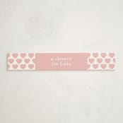 "itsy" - Baby Shower Belly Bands in Sweet Pink by Sara Hicks Malone - Front