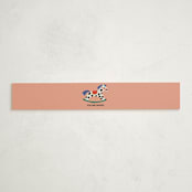 "Rocking Baby Shower" - Baby Shower Belly Bands in Peach by Harriet Richter - Front