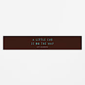 "Woodland Type" - Baby Shower Belly Bands in Birch by Erica Krystek - Front