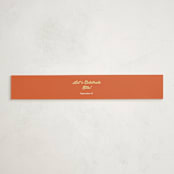 "Modern Peach Floral" - Baby Shower Belly Bands in Daffodil by Felicia Balestrere - Front