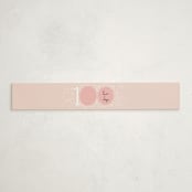 "100 days" - Baby Shower Belly Bands in Blush by Alethea and Ruth - Front