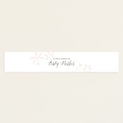 "Baby It's Cold Outside" - Baby Shower Belly Bands in Blush by Alethea and Ruth - Front