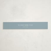 "Charming" - Baby Shower Belly Bands in Sky by Lea Delaveris - Front