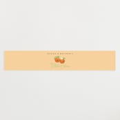 "Two Little Cute" - Baby Shower Belly Bands in Pumpkin by Itsy Belle Studio - Front