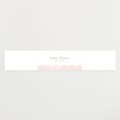 "Sea" - Baby Shower Belly Bands in Blush by Lori Wemple - Front