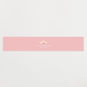 "Little Chick" - Baby Shower Belly Bands in Blush by Carolyn MacLaren - Front