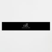 "Just Me" - Baby Shower Belly Bands in Midnight by Lehan Veenker - Front