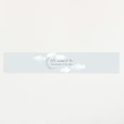 "Moondust" - Baby Shower Belly Bands in Cloud by Everett Paper Goods - Front