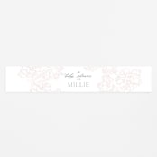 "Timeless" - Baby Shower Belly Bands in Blush by Nicoletta Savod - Front