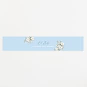 "Botanical Blocks" - Baby Shower Belly Bands in Baby Blue by Itsy Belle Studio - Front