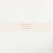"Painted Frame" - Baby Shower Belly Bands in Peony by Erica Krystek - Front