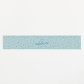 "Scattered Sprinkles" - Baby Shower Belly Bands in Sky by Lauren Chism - Front