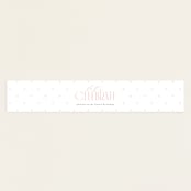 "Modern Baby" - Baby Shower Belly Bands in Cotton Candy by Gwen Bedat - Front