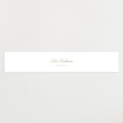 "Footprint" - Baby Shower Belly Bands in Golden by Stacey Meacham - Front