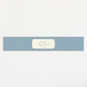 "French Frame" - Baby Shower Belly Bands in Powder by Robert and Stella - Front