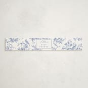 "Dreamy Toile" - Baby Shower Belly Bands in Blueberry by Teju Reval - Front