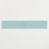 "Dainty" - Baby Shower Belly Bands in Tiffany Blue by Paper Raven Co. - Front