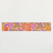 "Vintage Garden" - Baby Shower Belly Bands in Peach by Simona Camp - Front
