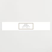 "Classic Love" - Baby Shower Belly Bands in Vanilla by Susan Moyal - Front