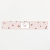 "Romantic Roses" - Baby Shower Belly Bands in Blush by Teju Reval - Front