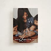 "New Year Baby" - Holiday Birth Announcement Cards in Cotton by Angela Thompson - Front