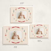 "Festive Dreams" - Holiday Birth Announcement Cards in Halo by Teju Reval - Formats Available