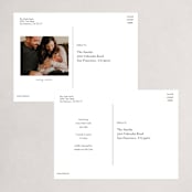 "FOIL Portrait Custom" - Holiday Birth Announcement Cards in Charcoal by Minted Custom - Back of Card Options