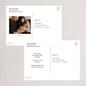 "FOIL Portrait Custom" - Holiday Birth Announcement Cards in Charcoal by Minted Custom - Back of Card Options