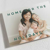 "Baby's First Christmas" - Holiday Birth Announcement Cards in Pine by Lori Wemple - Detail