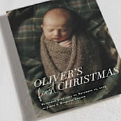 "1st Christmas" - Holiday Birth Announcement Cards in Snow by Jessie Steury - Detail