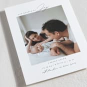 "Bundle" - Holiday Birth Announcement Cards in Fir by Emily Betts - Detail