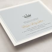 "Our Little Prince" - Baptism and Christening Invitations in Argonaut by Katie Beth Owens - Detail