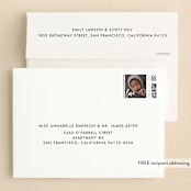 "Delicate Cross" - Baptism and Christening Invitations in Bubblegum by Susan Asbill - FREE Recipient Addressing