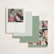 "Safari" - Baptism and Christening Invitations in Palm by Jenna Holcomb - Back of Card Options