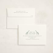 "Safari" - Baptism and Christening Invitations in Palm by Jenna Holcomb - FREE Recipient Addressing