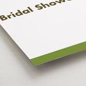 "Portrait" - Bridal Shower Signs in Charcoal by Minted - Detail