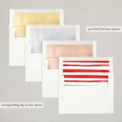 "The More, the Merrier" - Holiday Birth Announcement Cards in Candy Cane by Carolyn MacLaren - Envelope Liner Options