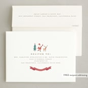 "Festive Dreams" - Holiday Birth Announcement Cards in Halo by Teju Reval - FREE Recipient Addressing