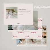 "Our Blessed Gift" - Holiday Birth Announcement Cards in Vanilla by Nicoletta Savod - Back of Card Options