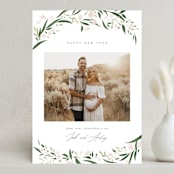 "aurelia" - Holiday Birth Announcement Cards in Snow by Erin L. Wilson - Front