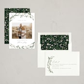 "aurelia" - Holiday Birth Announcement Cards in Snow by Erin L. Wilson - Assembled