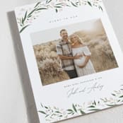 "aurelia" - Holiday Birth Announcement Cards in Snow by Erin L. Wilson - Detail
